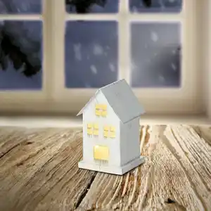 LED-Haus, klein, ca. 5,5x5,5x10,5cm