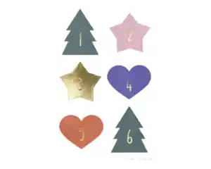 Sticker Adventskalender Jolly Mix 1-24