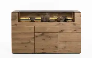 Hartmann - Highboard Vara, Kerneiche Umato massiv sägerau gebürstet