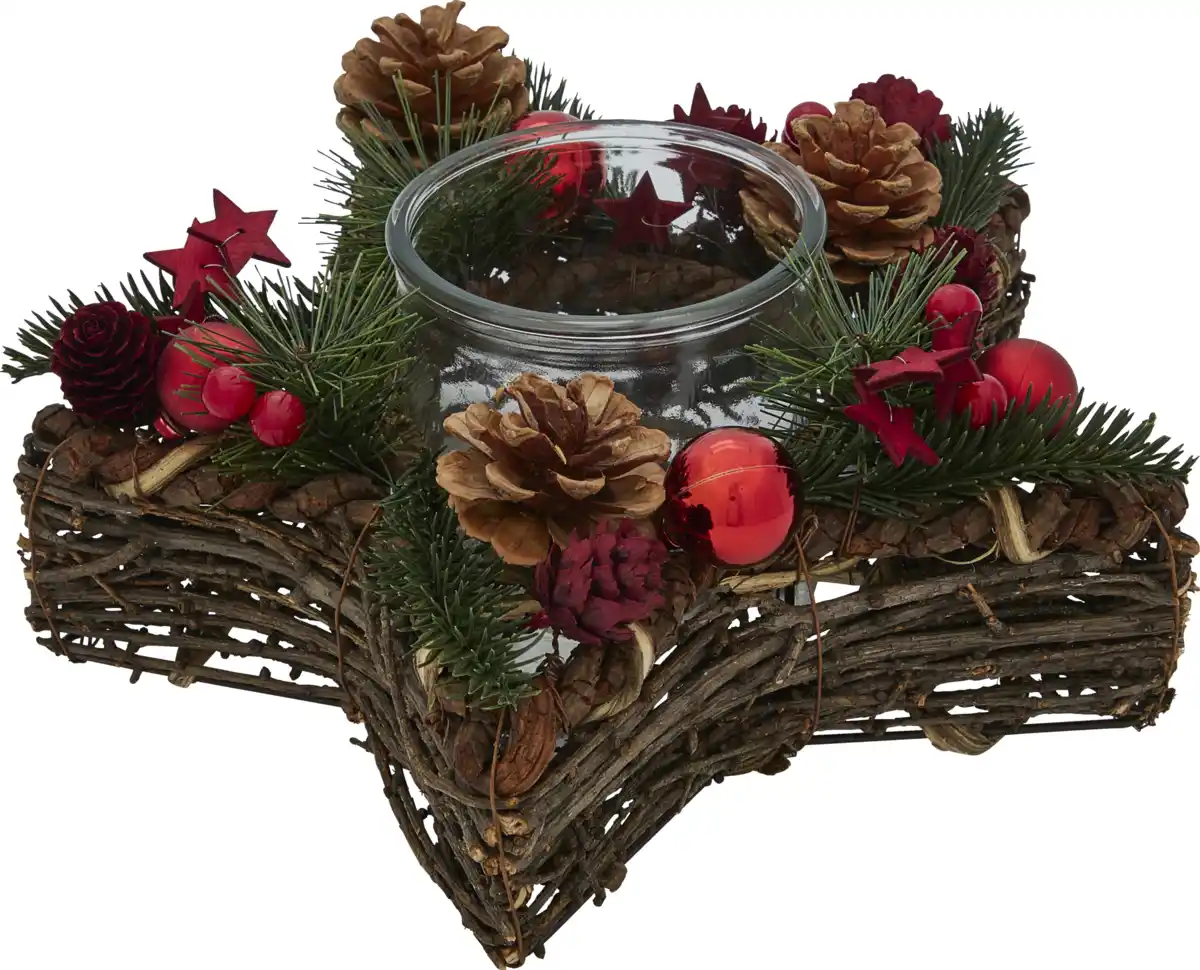 Bild 2 von IDEENWELT Adventsgesteck Stern