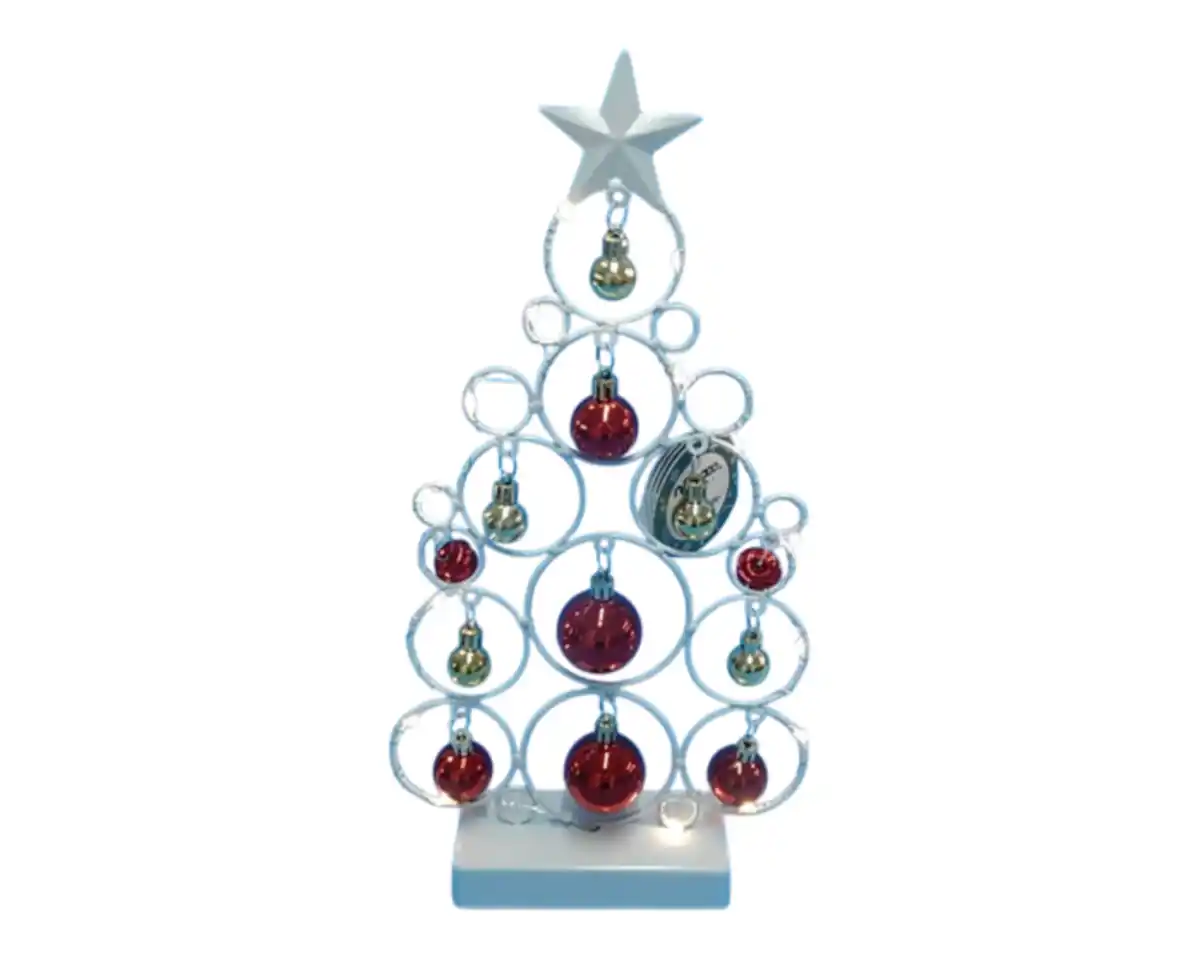 Bild 1 von LED Weihnachtsbaum novooo, mit 15LED, metall