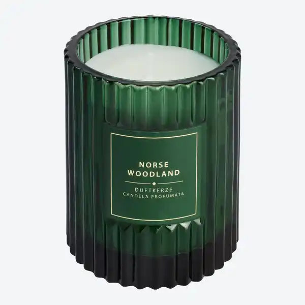 Bild 1 von Duftkerze im Glas mit Rillen, ca. 8x9 cm