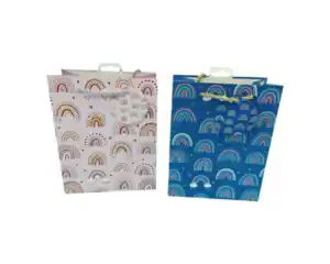 Geschenktüte A5 novooo, Regenbogen 2fach