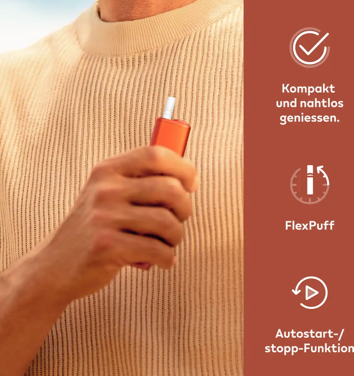 Bild 3 von IQOS ILUMA i ONE Kit Vivid Terracotta