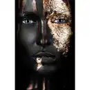 Bild 1 von Bild, Grau, Schwarz, Gold, Kunststoff, 90x135 cm, einfache und schnelle Anbringung, Bilder, Gerahmte Bilder