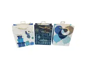Geschenktüte A5 novooo, blau 3fach