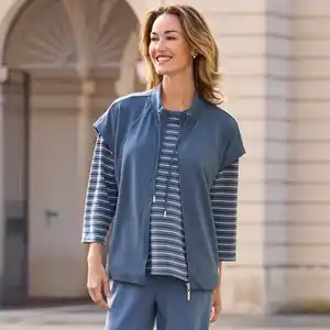 Damen-Indoor-Weste mit Stehkragen