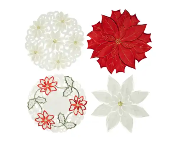 Bild 1 von Deckchen Xmas D40cm, bestickt