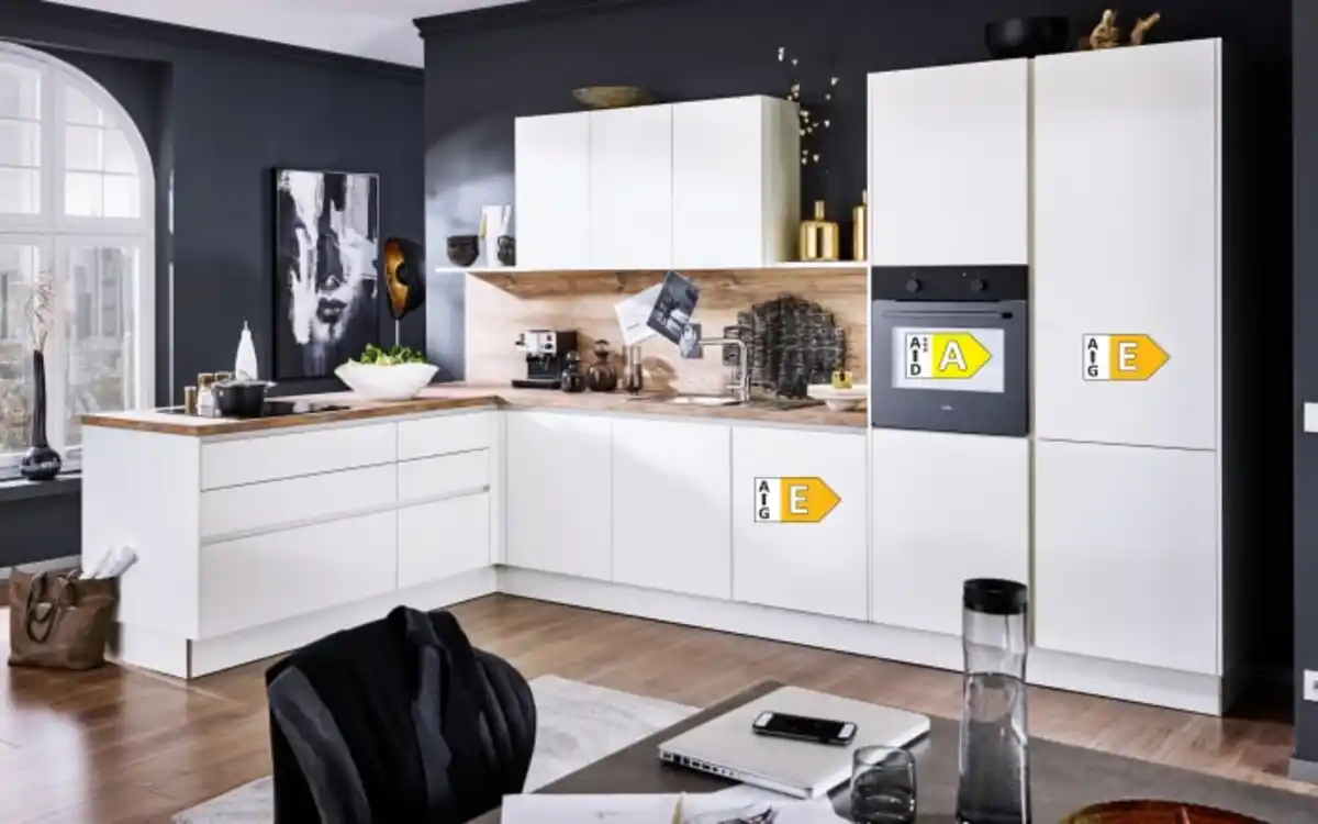 Bild 4 von Impressa - Einbauküche Perfect Brillant, weiß, inkl. Siemens Elektrogeräten