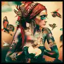 Bild 1 von Bild, Mehrfarbig, Kunststoff, Eiche, 100x100 cm, einfache und schnelle Anbringung, gerahmt, Bilder, Gerahmte Bilder