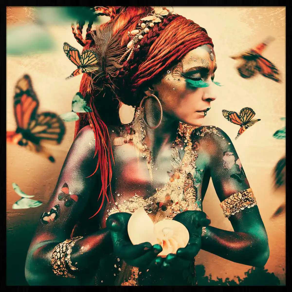 Bild 1 von Bild, Mehrfarbig, Kunststoff, Eiche, 100x100 cm, einfache und schnelle Anbringung, gerahmt, Bilder, Gerahmte Bilder