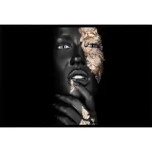 Bild, Schwarz, Kunststoff, Eiche, 135x90 cm, einfache und schnelle Anbringung, gerahmt, Bilder, Gerahmte Bilder