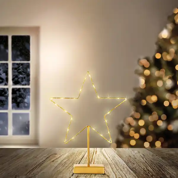 Bild 1 von LED-Stern-Tischleuchte mit Timerfunktion, Höhe ca. 40 cm