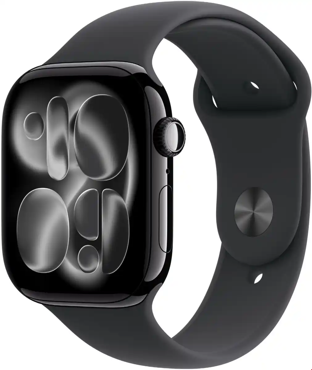Bild 1 von Apple Watch Series 11 (46mm) GPS Smartwatch Alu mit Sportarmband M/L diamantschwarz/schwarz