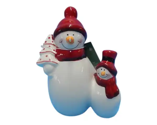 Bild 1 von Deko Schneemann novooo, Keramik, 14cm