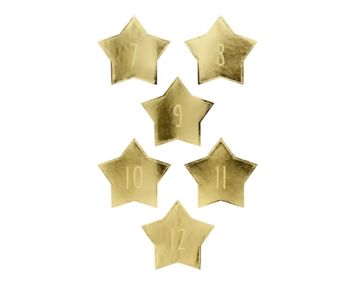 Bild 1 von Sticker Adventskalender Sterne 1-24