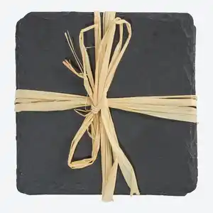 Untersetzer aus Schiefer, 4er-Pack