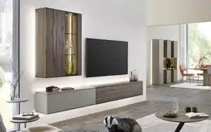 Hartmann - Wohnwand Audra, Altholzbuche massiv/sand