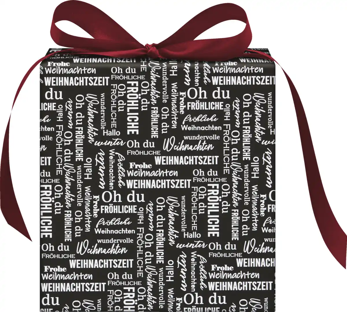 Bild 2 von DEKOWELT HBPKT Geschenkpapier schwarz/weiß/gold H, 2 m