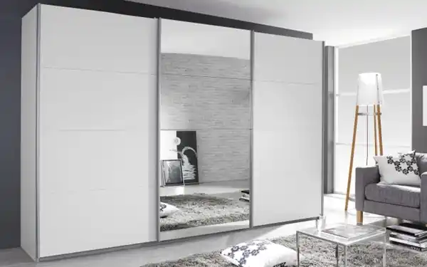 Bild 1 von Rauch - Schwebetürenschrank Kulmbach-A, weiß, 361 x 229 cm