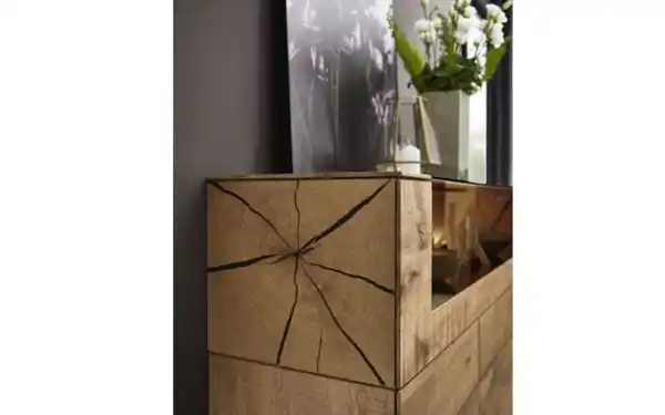 Bild 4 von Hartmann - Highboard Vara, Kerneiche Umato massiv sägerau gebürstet