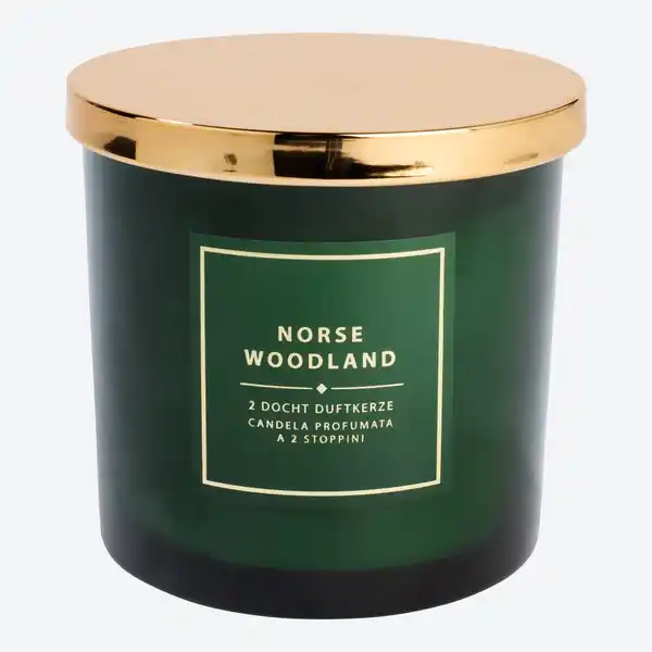 Bild 1 von 2-Docht-Duftkerze im Glas, ca. 10x10 cm