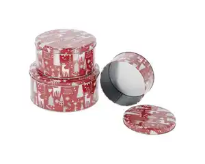 Keksdose rund rot 19,7cm