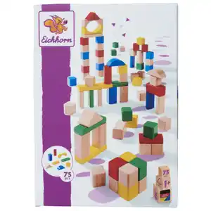 Eichhorn - Holzbausteine - 75-teilig
