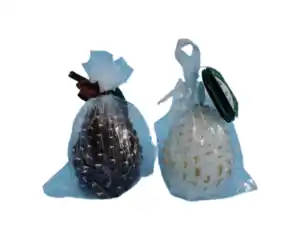 LED Kerze H=8cm novooo, Tannenzapfen