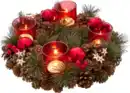 Bild 3 von IDEENWELT Adventskranz mit Teelichtgläsern