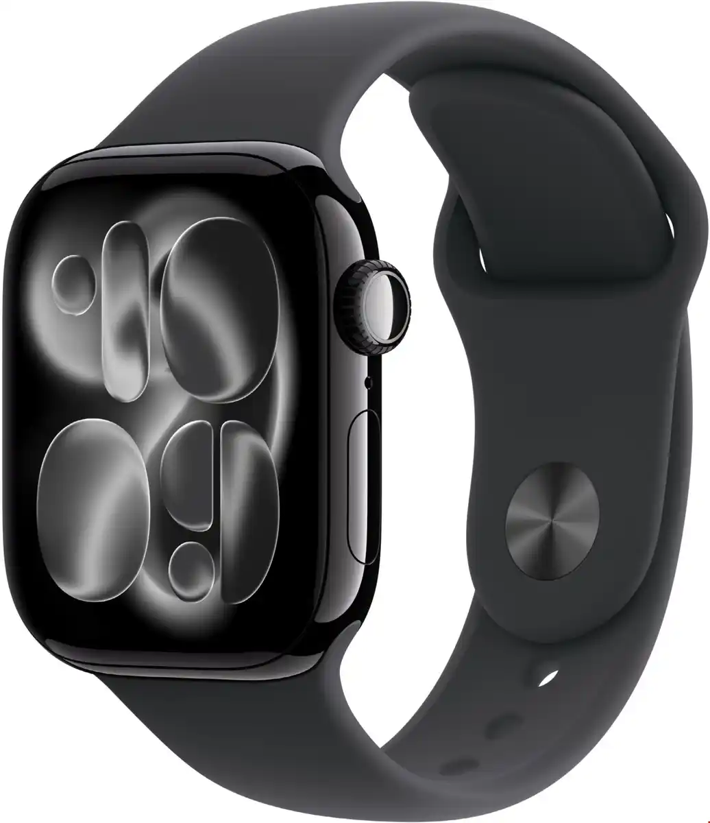 Bild 1 von Apple Watch Series 11 (42mm) GPS Smartwatch Alu mit Sportarmband S/M diamantschwarz/schwarz