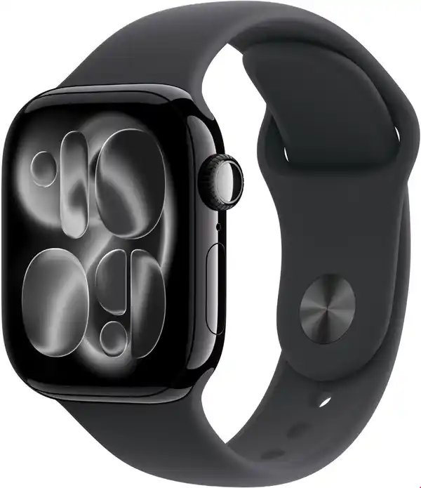 Bild 1 von Apple Watch Series 11 (42mm) GPS Smartwatch Alu mit Sportarmband S/M diamantschwarz/schwarz