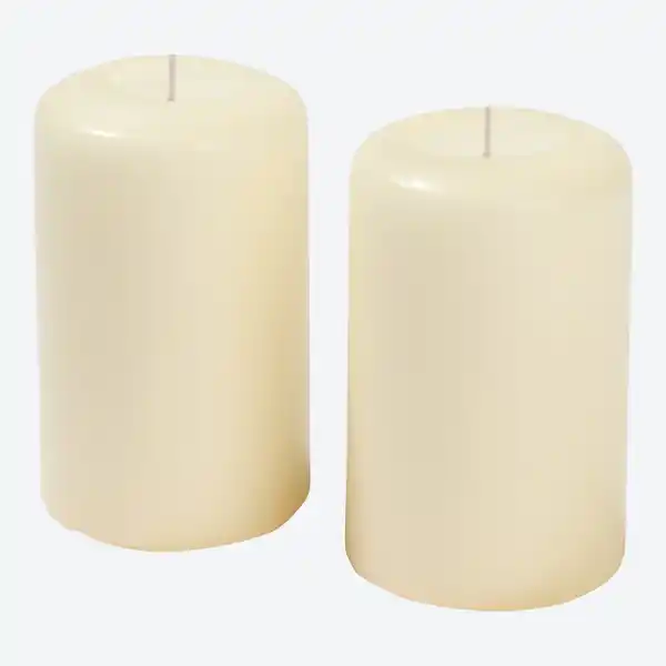 Bild 1 von Stumpenkerze, 2er-Pack, ca. 6x10 cm