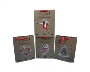 Geschenktüte A4 Kraft, versch. Motive