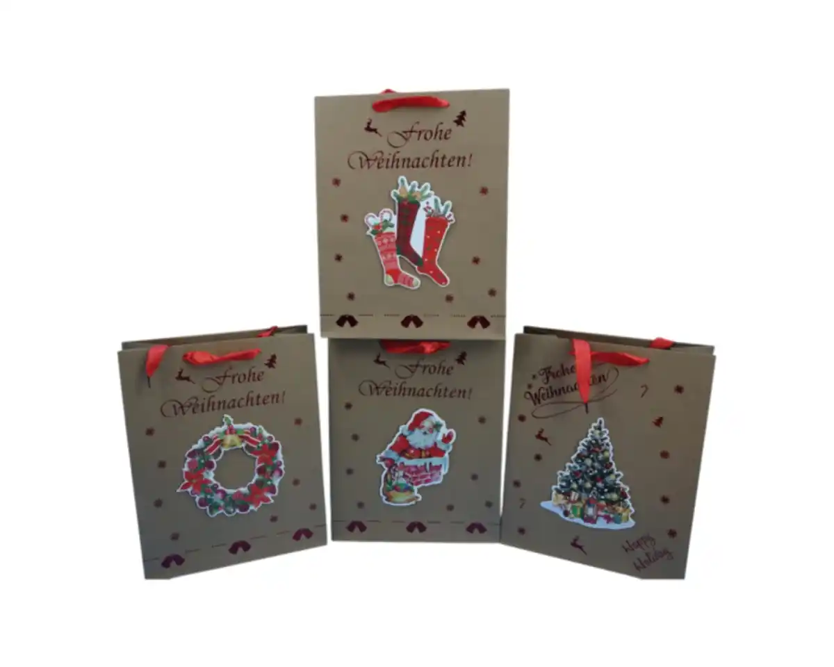 Bild 1 von Geschenktüte A4 Kraft, versch. Motive