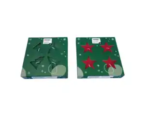 Teelichte 4er novooo, Tannenbaum/Stern