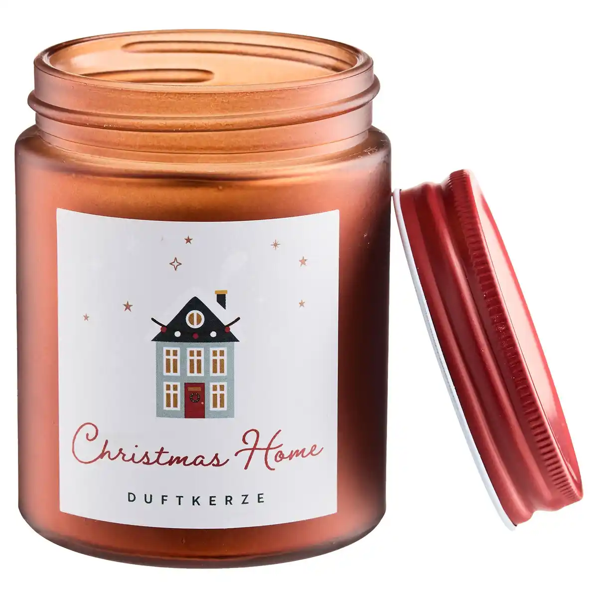 Bild 1 von HOME CREATION Kerze mit Weihnachtsetikett