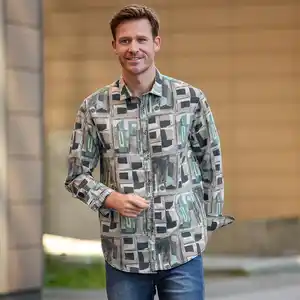 Herren-Langarm-Hemd mit Regular-Fit