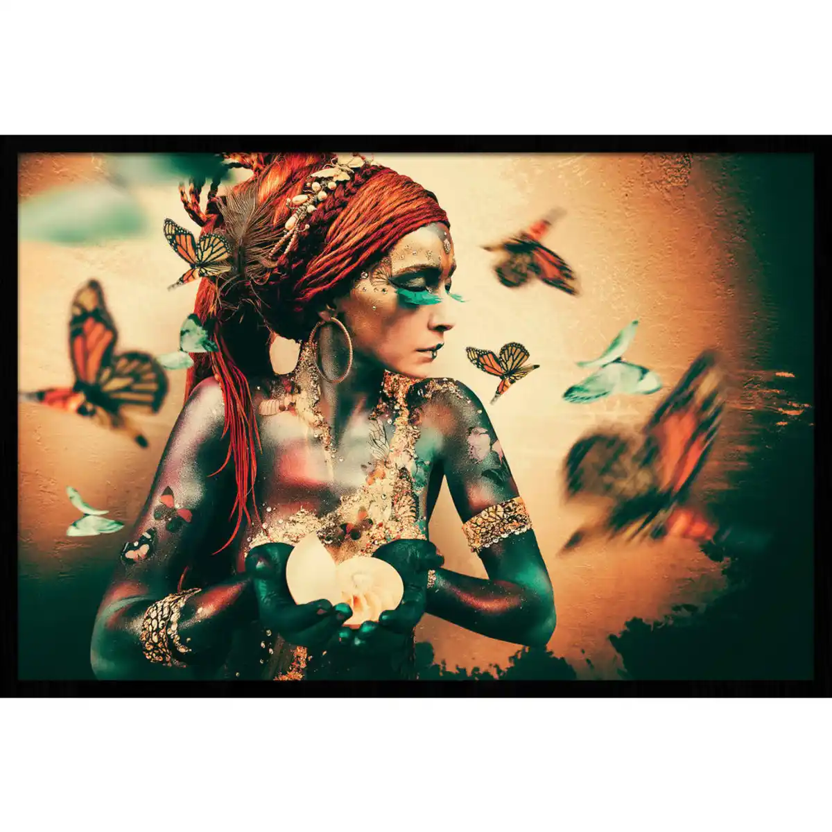 Bild 1 von Bild, Mehrfarbig, Kunststoff, Eiche, 120x80 cm, einfache und schnelle Anbringung, gerahmt, Bilder, Gerahmte Bilder