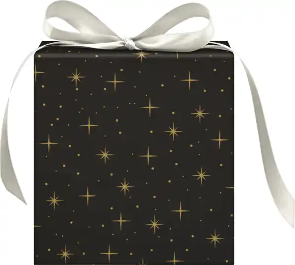 Bild 3 von DEKOWELT HBPKT Geschenkpapier schwarz/weiß/gold H, 2 m