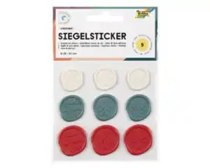 Wachs-Siegelsticker 9St. Christmas