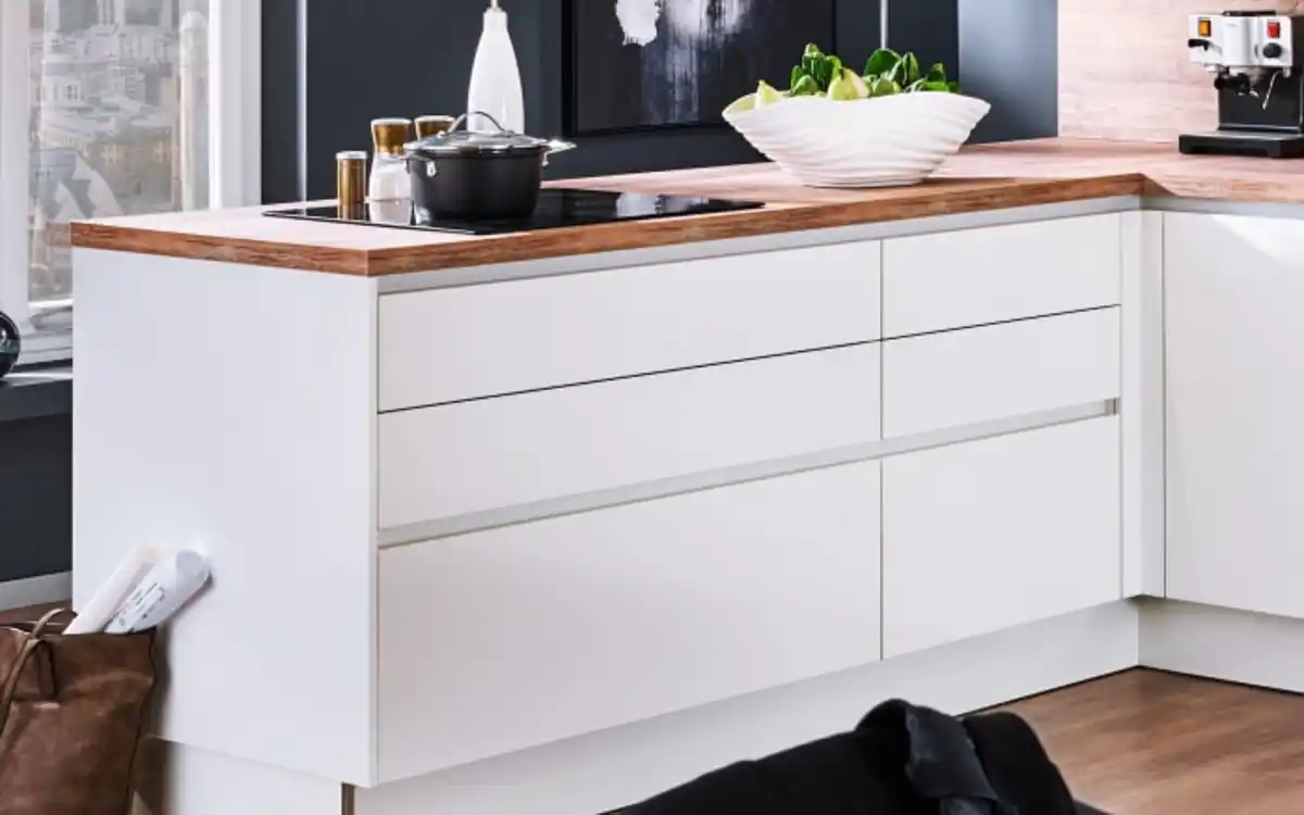 Bild 3 von Impressa - Einbauküche Perfect Brillant, weiß, inkl. Siemens Elektrogeräten