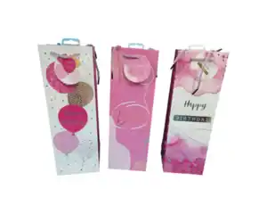 Flaschentüte novooo, pink 3fach