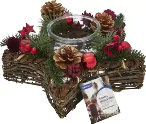 IDEENWELT Adventsgesteck Stern