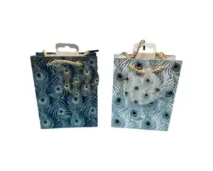 Geschenktüte A6 novooo, Feder gold