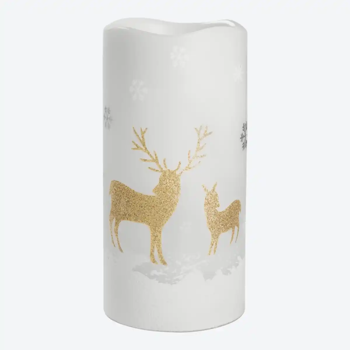 Bild 4 von LED-Echtwachskerze mit Hirsch-Motiv