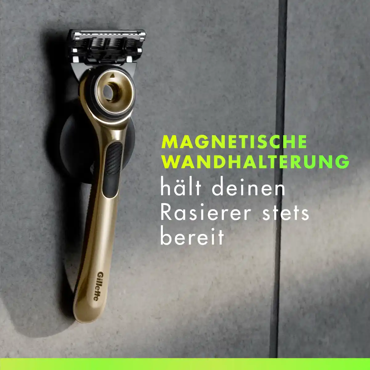 Bild 3 von Gillette Labs Rasierer Gold mit Duschhänger