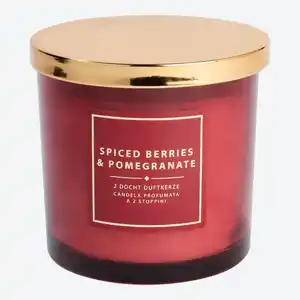 2-Docht-Duftkerze im Glas, ca. 10x10 cm