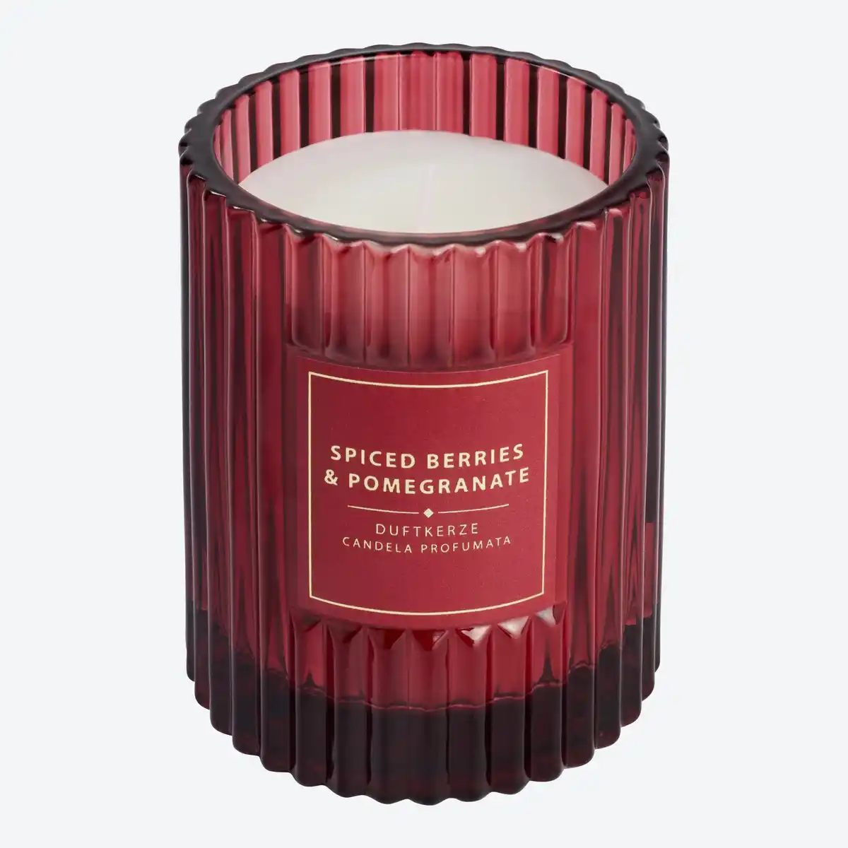 Bild 1 von Duftkerze im Glas mit Rillen, ca. 8x9 cm