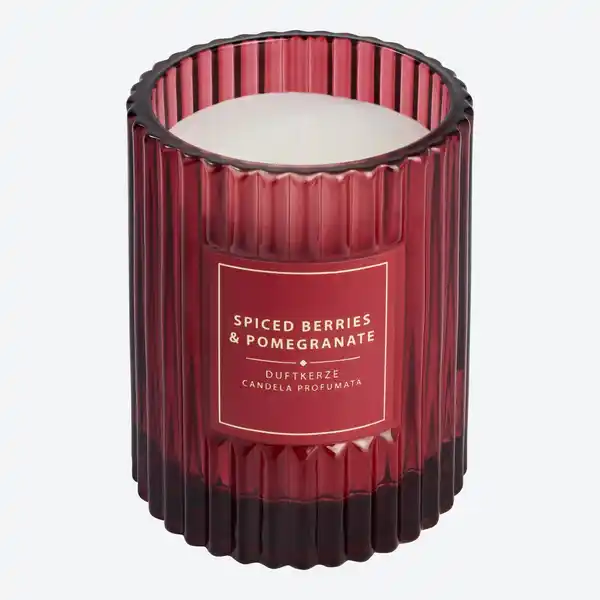 Bild 1 von Duftkerze im Glas mit Rillen, ca. 8x9 cm